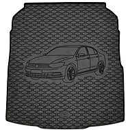 ACI VW PASSAT 2014->Rubber Boot Tray with Car Illustration, Black (Sedan) - Boot Tray