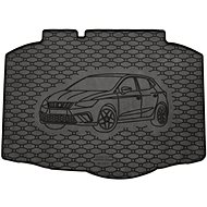 ACI SEAT Ibiza 05/2017->Rubber Boot Tray with Car Illustration, Black - Boot Tray