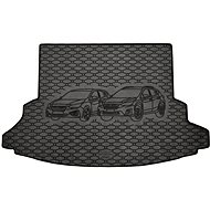 ACI SUBARU XV 2012->Rubber Boot Tray with Car Illustration, Black - Boot Tray