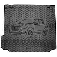 ACI BMW X5, 2013-> Rubber Boot Tray with Car Illustration, Black - Boot Tray