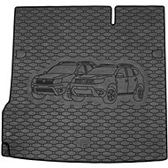 ACI DACIA Duster 2018-> Rubber Boot Tray with Car Illustration, Black (4x2) - Boot Tray
