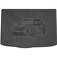 ACI KIA Stonic 2017-> Rubber Boot Tray with Car Illustration, Black - Boot Tray