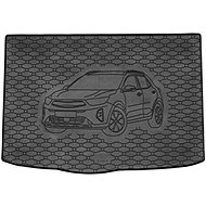 ACI KIA Stonic 2017-> Rubber Boot Tray with Car Illustration, Black (Upper Position) - Boot Tray