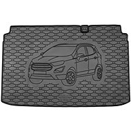 ACI FORD Ecosport 2017-> Rubber Boot Tray with Car Illustration, Black (Upper or Lower Position) - Boot Tray