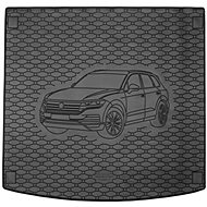 ACI VW TOUAREG 2018-> Rubber Boot Tray with Car Illustration, Black - Boot Tray