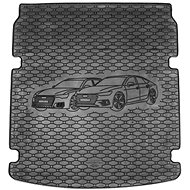 ACI AUDI A6 2018-> Rubber Boot Tray with Car Illustration, Black - Boot Tray
