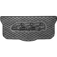 ACI CITROEN C1, 2014-> Rubber Boot Tray with Car Illustration, Black - Boot Tray