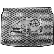 ACI KIA Cee'd 2018-> Rubber Boot Tray with Car Illustration, Black (HB - Lower Position) - Boot Tray