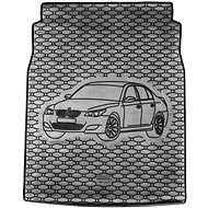 ACI BMW 5, 2003->2010 Rubber Boot Tray with Car Illustration, Black - Boot Tray