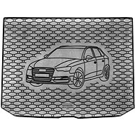 ACI AUDI A3 12-16 - Rubber Boot Tray with Car Illustration, Black - Boot Tray