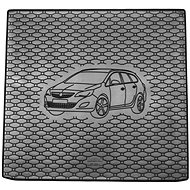 ACI OPEL Astra 2010->12 - Rubber Boot Tray with Car Illustration, Black - Boot Tray