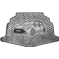 ACI TOYOTA Corolla HB/Estate 2018-> Rubber Boot Tray with Car Illustration, Black (HB, Lower Position) - Boot Tray