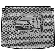 ACI VW TIGUA 2007->2011 Rubber Boot Tray with Car Illustration, Black - Boot Tray