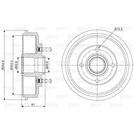 VALEO Brake drum 237012 - Brake drum