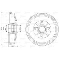 VALEO Brake drum 237020 - Brake drum