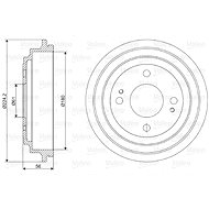 VALEO Brake drum 237030 - Brake drum