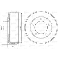 VALEO Brake drum 237048 - Brake drum