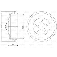 VALEO Brake drum 237053 - Brake drum