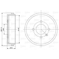 VALEO Brake drum 237073 - Brake drum