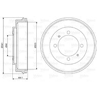 VALEO Brake drum 237081 - Brake drum