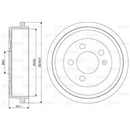 VALEO Brake drum 237099 - Brake drum