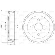 VALEO Brake drum 237109 - Brake drum