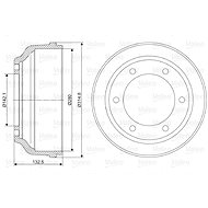 VALEO Brake drum 237015 - Brake drum