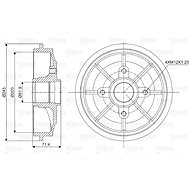 VALEO Brake drum 237016 - Brake drum