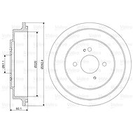 VALEO Brake drum 237017 - Brake drum