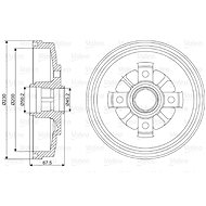 VALEO Brake drum 237025 - Brake drum