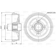 VALEO Brake drum 237034 - Brake drum