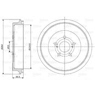 VALEO Brake drum 237050 - Brake drum