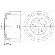 VALEO Brake drum 237054 - Brake drum