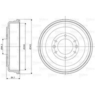 VALEO Brake drum 237056 - Brake drum