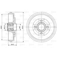 VALEO Brake drum 237079 - Brake drum