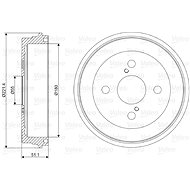 VALEO Brake drum 237106 - Brake drum