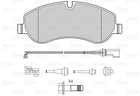 VALEO Brake Pads 601559 - Brake Pads