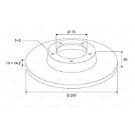 VALEO Brake Disc 197097 - Brake Disc