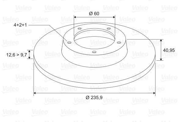 VALEO Brake Disc 186187 - Brake Disc