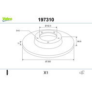 VALEO Brake Disc 197310 - Brake Disc