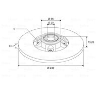 VALEO Brake Disc 197449 - Brake Disc