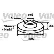 VALEO Brake Disc 187045 - Brake Disc