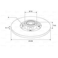 VALEO Brake Disc 197119 - Brake Disc