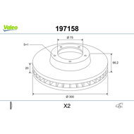 VALEO Brake Disc 197158 - Brake Disc