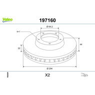 VALEO Brake Disc 197160 - Brake Disc