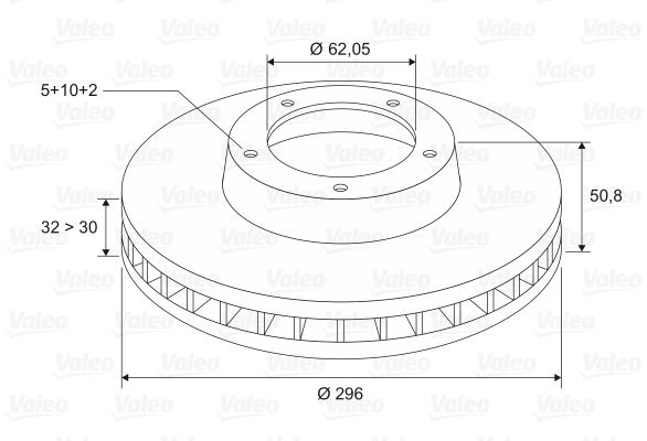 VALEO Brake Disc 197194 - Brake Disc
