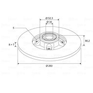 VALEO Brake Disc 197453 - Brake Disc