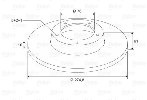VALEO Brake Disc 197626 - Brake Disc