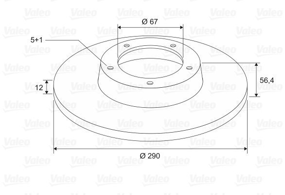 VALEO Brake Disc 197635 - Brake Disc