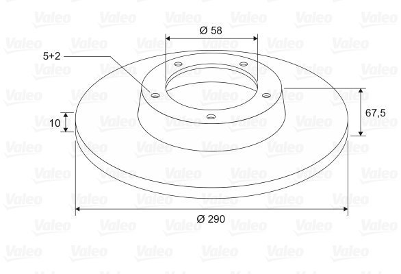 VALEO Brake Disc 197651 - Brake Disc